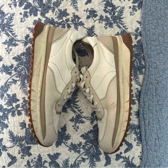 Madewell Sneakers Kickoff Trainer Neutral Colorblock Leather Tennis Shoes Size 9 - Picture 4 of 9